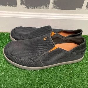 Olukai Nohea Mesh Gray Mens Loafer Slip-On Walking Shoes Size M 12